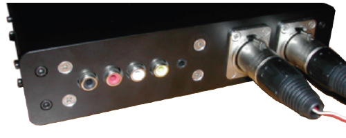 Rear panel connectors and cable interface